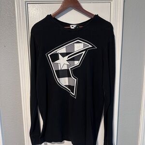 Famous Stars & Straps Black and White Logo Long Sleeve Tee